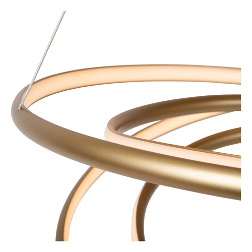 Lucide SARDANA - Hanglamp - Ø 80 cm - LED Dimb. - 1x74W 2700K - Mat Goud / Messing | Premium - detail 1